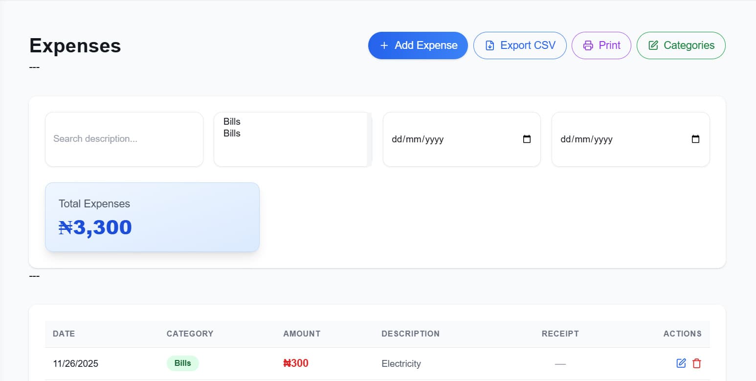 Expense Tracking for Small Businesses